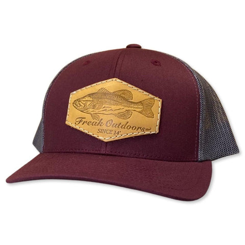 Catchin' 9's Leather Patch Snapback (4 options) - Freak Outdoors