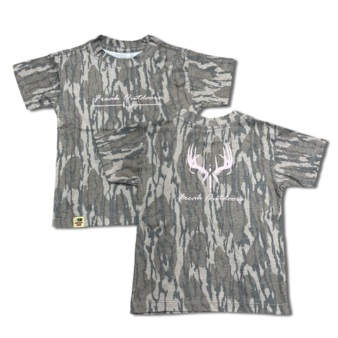 Mossy Oak Bottomland Tee Pink Imprint - Toddler