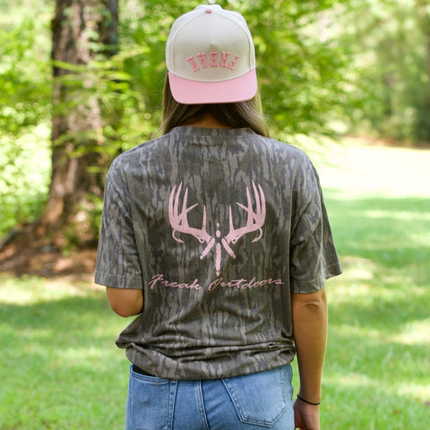 Mossy Oak Bottomland Tee- Pink Print