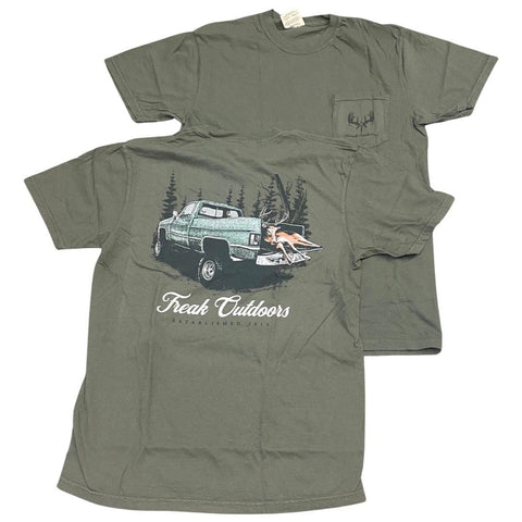 Buck In A Truck Pocket Tee- (3 options) - Freak Outdoors