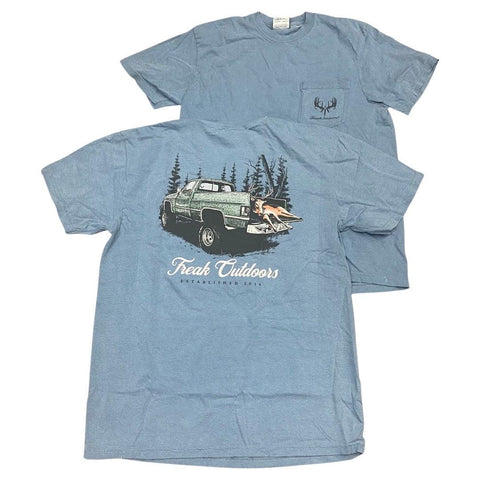 Buck In A Truck Pocket Tee- (3 options) - Freak Outdoors